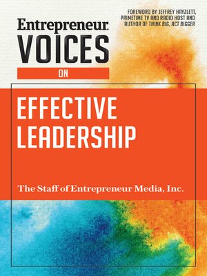 cover image of Entrepreneur Voices on Effective Leadership
